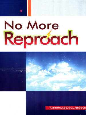cover image of No More Reproach